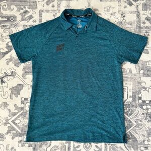 Men's Hurley Heathered Teal Polo Golf Shirt Size M Medium